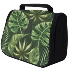 Green Tropical Leaves Full Print Travel Pouch (big) by goljakoff