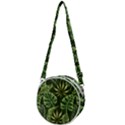 Green tropical leaves Crossbody Circle Bag View1