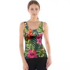 Tropic Flowers Tank Top by goljakoff