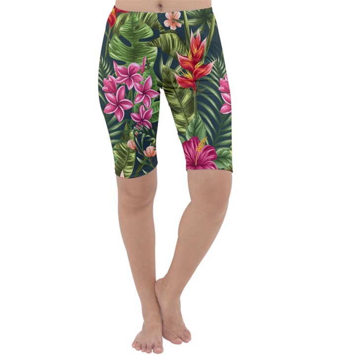 Tropic flowers Cropped Leggings 