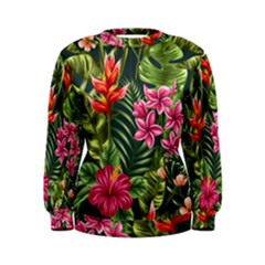 Tropic Flowers Women s Sweatshirt by goljakoff