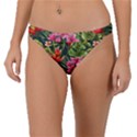 Tropic flowers Band Bikini Bottom View1