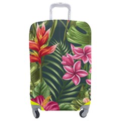 Tropic Flowers Luggage Cover (medium) by goljakoff