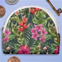 Tropic flowers Horseshoe Style Canvas Pouch View1