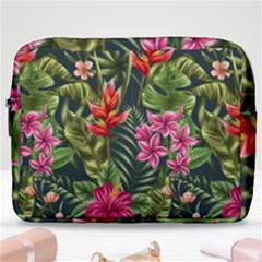 Tropic Flowers Make Up Pouch (large) by goljakoff