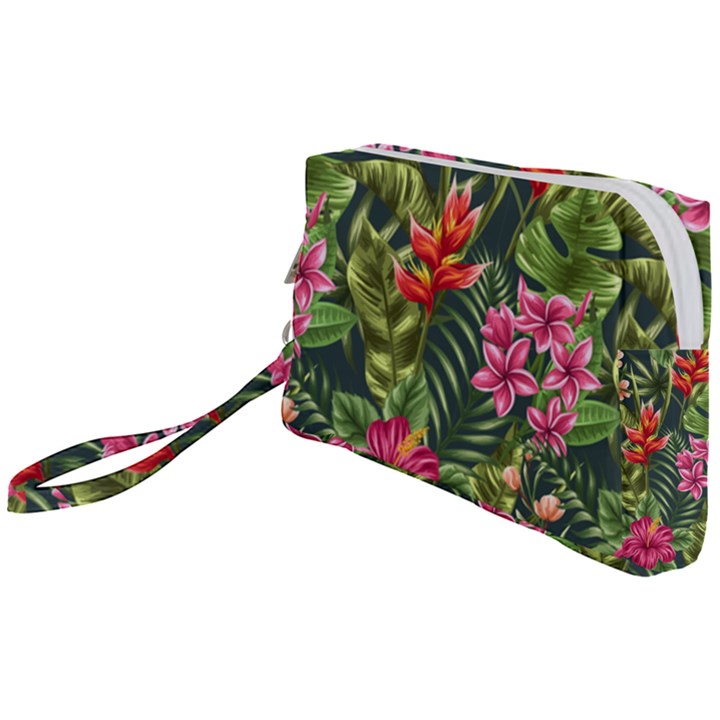 Tropic flowers Wristlet Pouch Bag (Small)