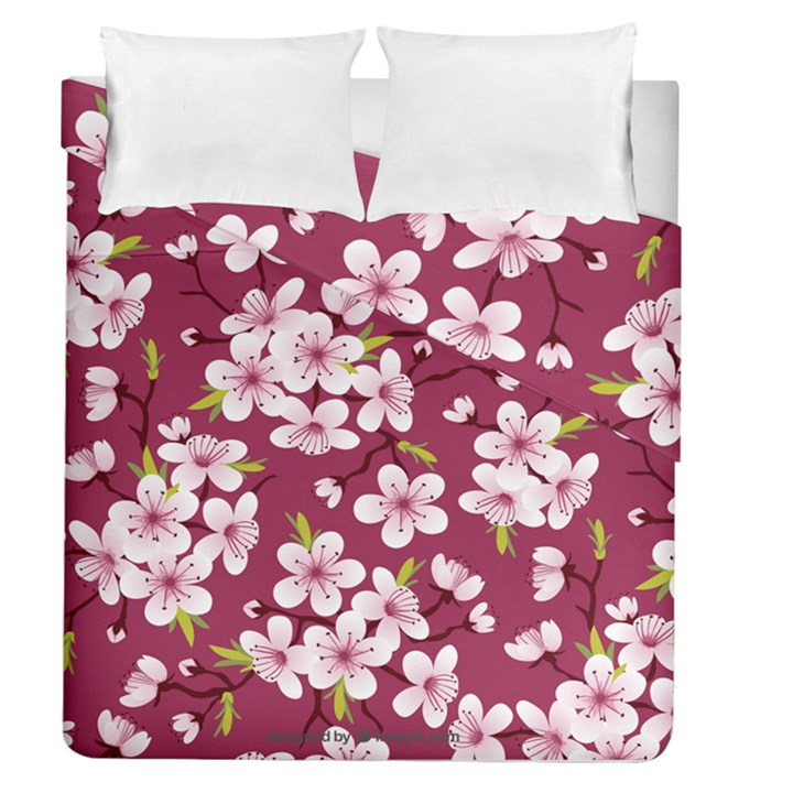 Cherry blossom Duvet Cover Double Side (Queen Size)