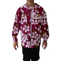 Cherry Blossom Kids  Hooded Windbreaker by goljakoff