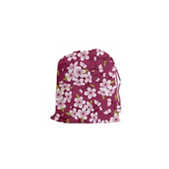 Cherry Blossom Drawstring Pouch (xs) by goljakoff