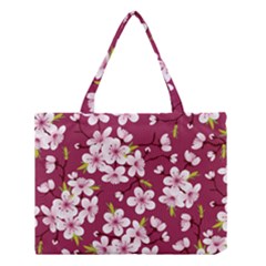 Cherry Blossom Medium Tote Bag by goljakoff