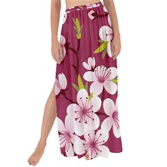 Cherry Blossom Maxi Chiffon Tie-up Sarong by goljakoff