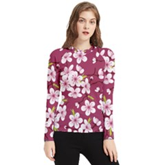 Cherry Blossom Women s Long Sleeve Rash Guard by goljakoff