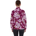 Cherry blossom Women s High Neck Windbreaker View2