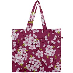 Cherry Blossom Canvas Travel Bag by goljakoff