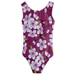 Cherry Blossom Kids  Cut-out Back One Piece Swimsuit by goljakoff