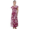 Cherry blossom Flutter Sleeve Maxi Dress View1