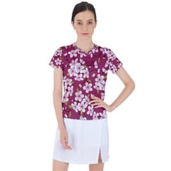 Cherry Blossom Women s Sports Top by goljakoff