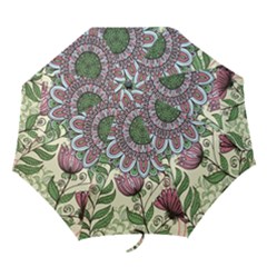 Mandala Flower Folding Umbrellas by goljakoff