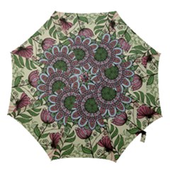 Mandala Flower Hook Handle Umbrellas (small) by goljakoff