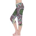 Mandala flower Capri Leggings  View3