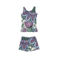 Mandala Flower Kids  Boyleg Swimsuit by goljakoff