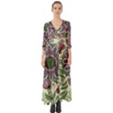 Mandala flower Button Up Boho Maxi Dress View1