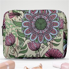 Mandala Flower Make Up Pouch (large) by goljakoff