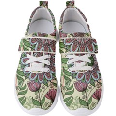 Mandala Flower Men s Velcro Strap Shoes by goljakoff