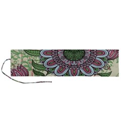 Mandala Flower Roll Up Canvas Pencil Holder (l) by goljakoff