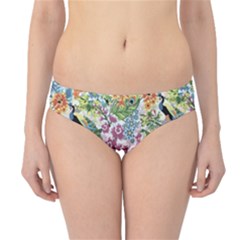 Flowers And Peacock Hipster Bikini Bottoms by goljakoff