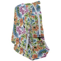 Flowers And Peacock Travelers  Backpack