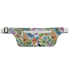 Flowers And Peacock Active Waist Bag by goljakoff