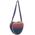 Flat autumn zigzag palette Heart Shoulder Bag View2