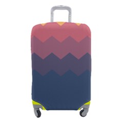 Flat Autumn Zigzag Palette Luggage Cover (small) by goljakoff