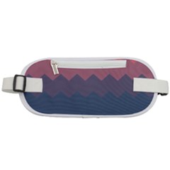 Flat Autumn Zigzag Palette Rounded Waist Pouch by goljakoff