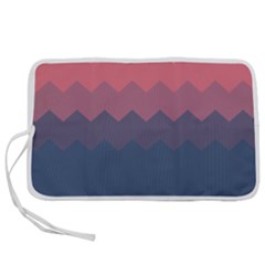 Flat Autumn Zigzag Palette Pen Storage Case (l) by goljakoff