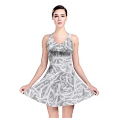 Dry Roots Texture Print Reversible Skater Dress