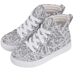 Dry Roots Texture Print Kids  Hi-top Skate Sneakers by dflcprintsclothing