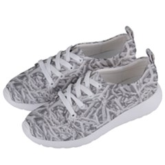 Dry Roots Texture Print Women s Lightweight Sports Shoes by dflcprintsclothing