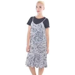 Dry Roots Texture Print Camis Fishtail Dress by dflcprintsclothing