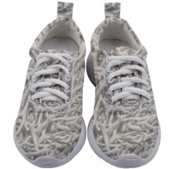 Dry Roots Texture Print Kids Athletic Shoes by dflcprintsclothing