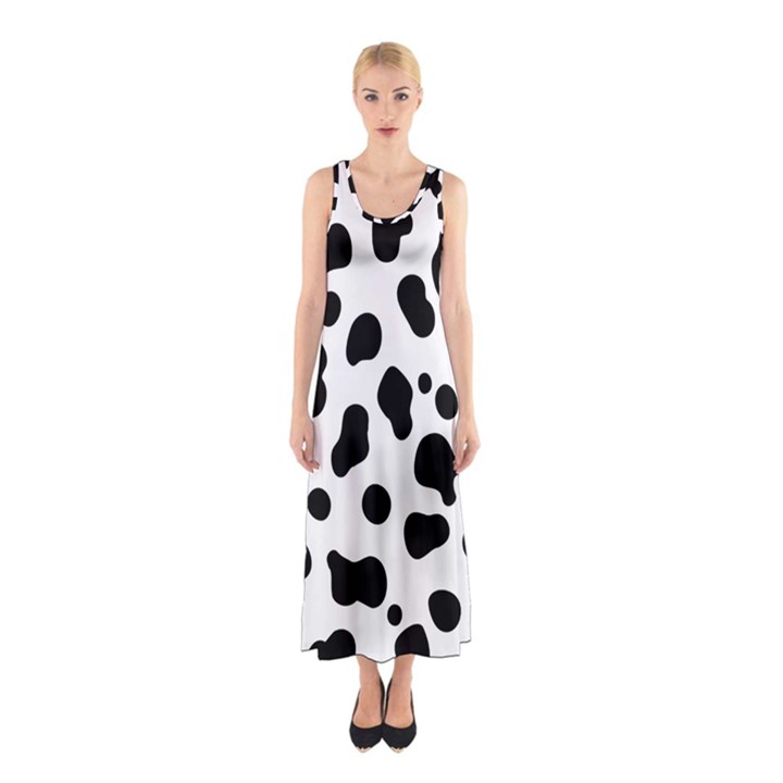 Spots Sleeveless Maxi Dress