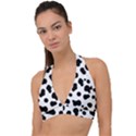 Spots Halter Plunge Bikini Top View1