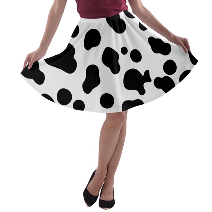 Spots A-line Skater Skirt