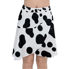 Spots Chiffon Wrap Front Skirt by Sobalvarro