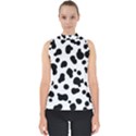 Spots Mock Neck Shell Top View1