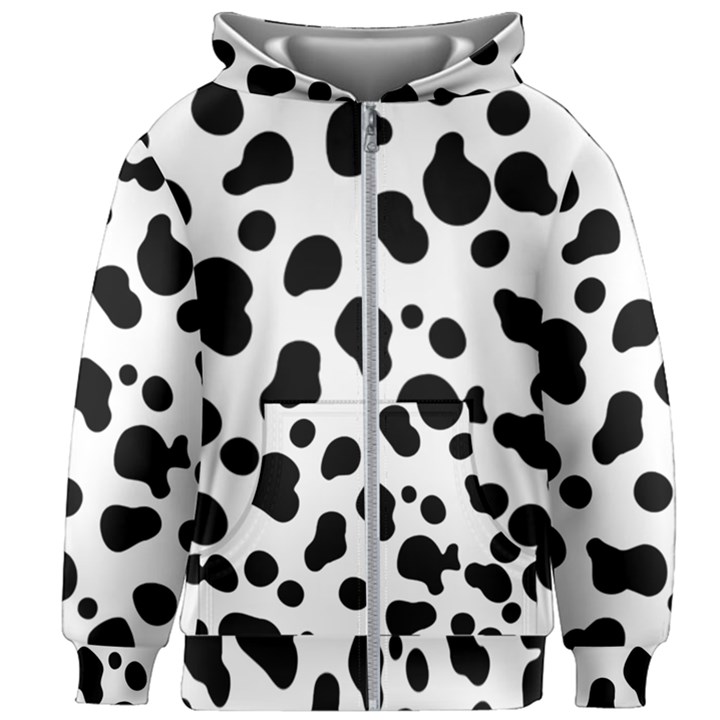 Spots Kids  Zipper Hoodie Without Drawstring