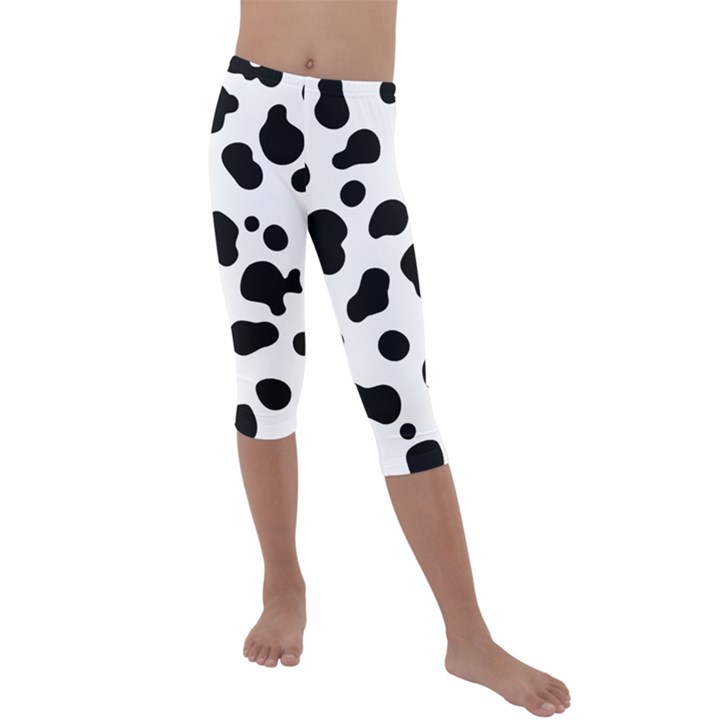 Spots Kids  Lightweight Velour Capri Leggings 