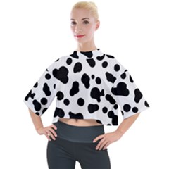 Spots Mock Neck Tee by Sobalvarro