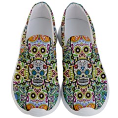 Sugar Skulls Pattern Men s Lightweight Slip Ons by ExtraGoodSauce